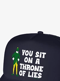 Elf You Sit On A Throne Of Lies Foam Trucker Hat