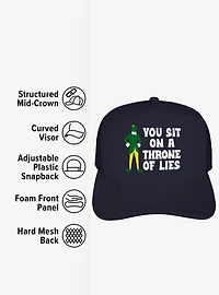Elf You Sit On A Throne Of Lies Foam Trucker Hat