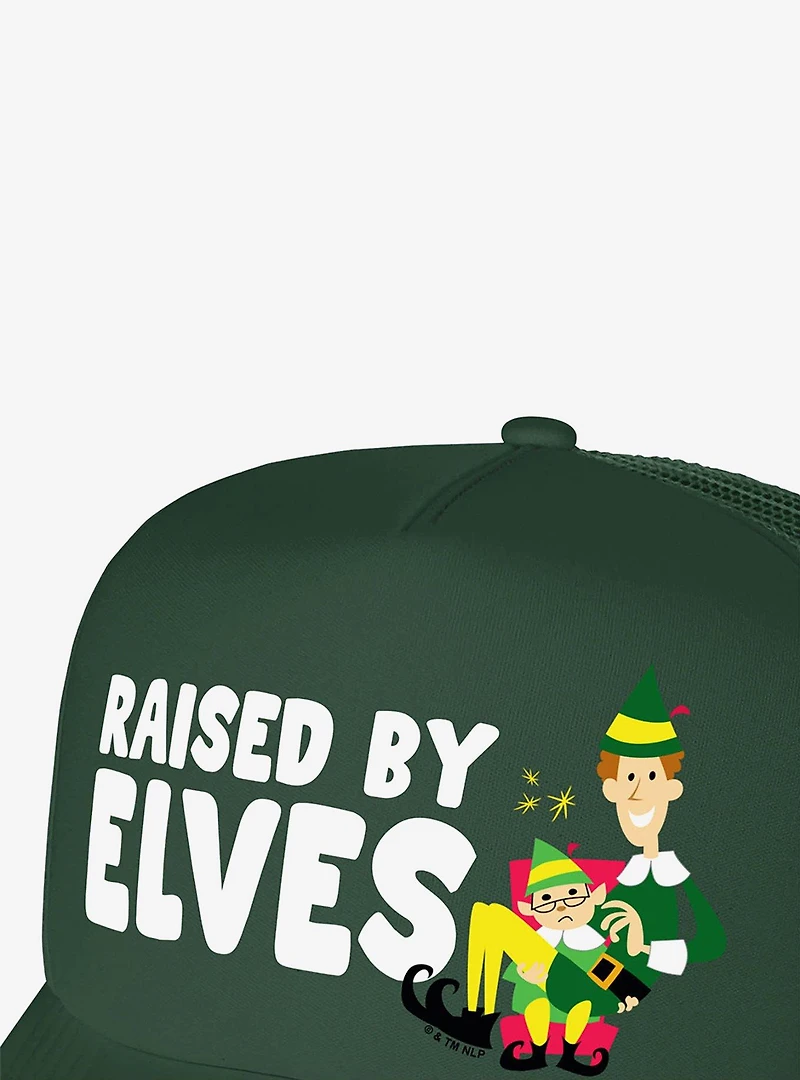Elf Raised By Elves Foam Trucker Hat