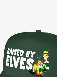 Elf Raised By Elves Foam Trucker Hat