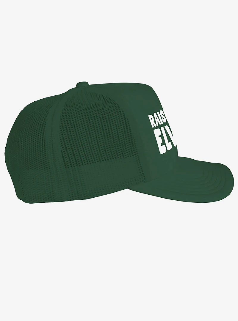 Elf Raised By Elves Foam Trucker Hat
