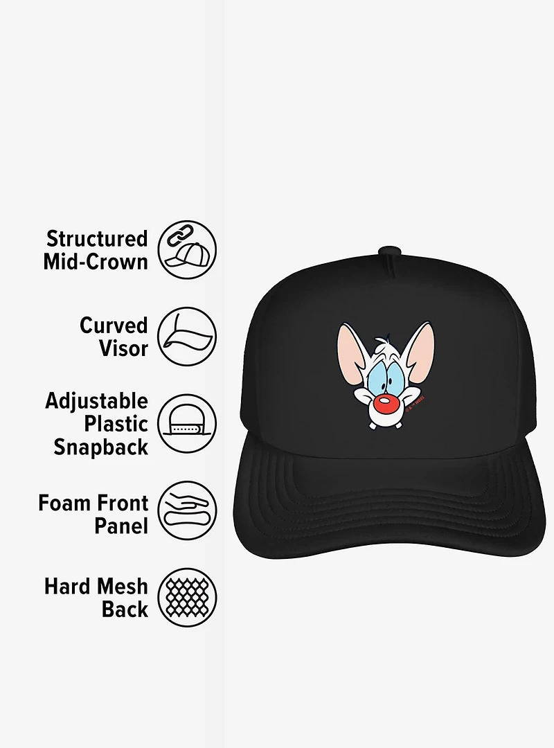 Pinky And The Brain Pinky Head Foam Trucker Hat