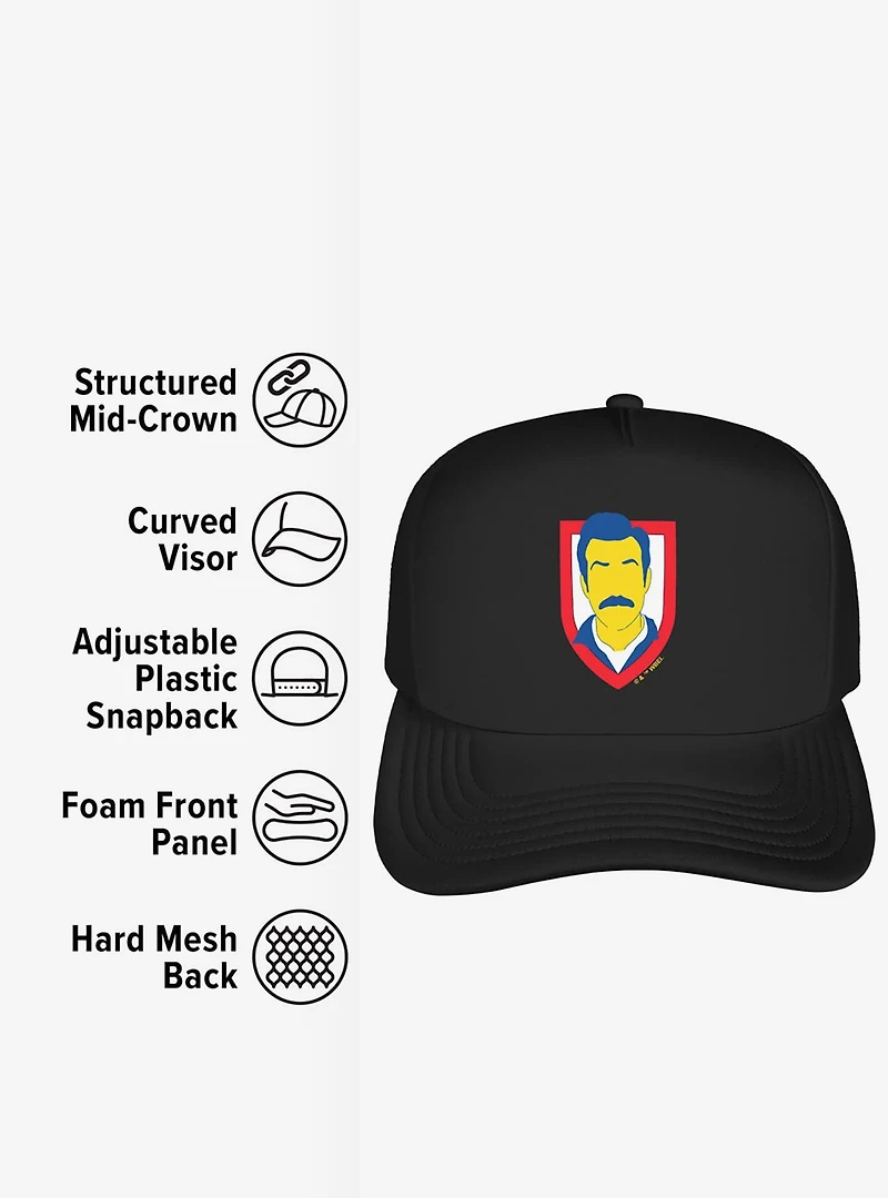 Ted Lasso Mustache Foam Trucker Hat
