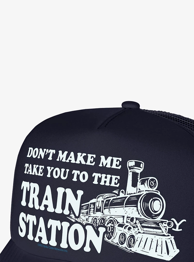 Yellowstone Train Station Foam Trucker Hat