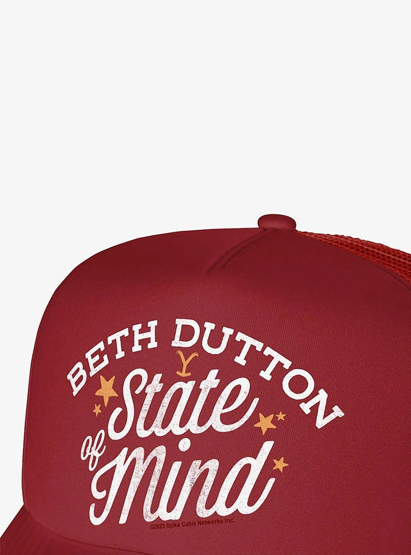 Yellowstone Beth Dutton Stand Of Mind Foam Trucker Hat
