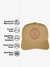 Yellowstone Authentic Brand Foam Trucker Hat