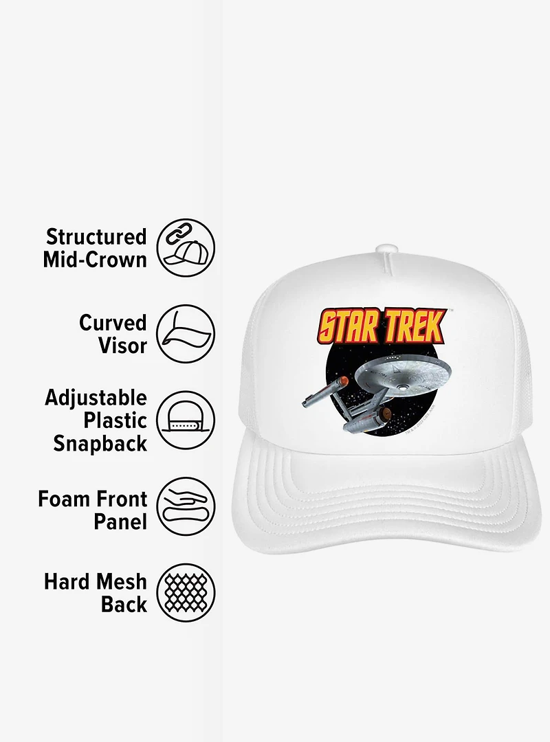 Star Trek Vintage Enterprise Foam Trucker Hat