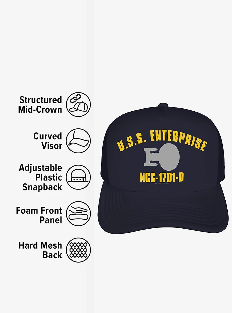 Star Trek: The Next Generation Enterprise NCC-1701-D Foam Trucker Hat