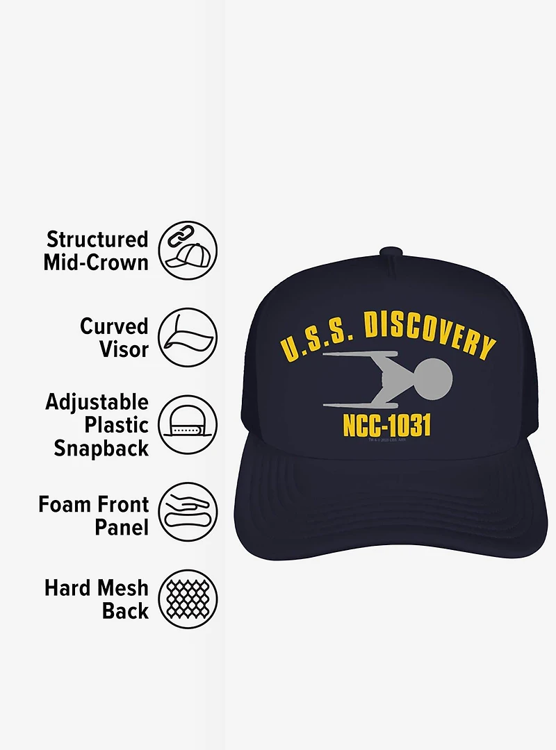 Star Trek: Discovery Series NCC-1031 Foam Trucker Hat