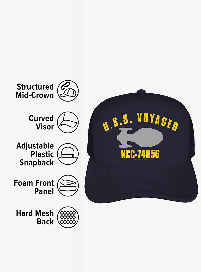 Star Trek: Voyager Series NCC-74656 Foam Trucker Hat