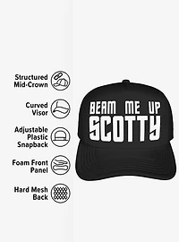 Star Trek Beam Me Up Scotty Foam Trucker Hat