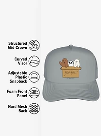 We Bare Bears Baby Bears Foam Trucker Hat