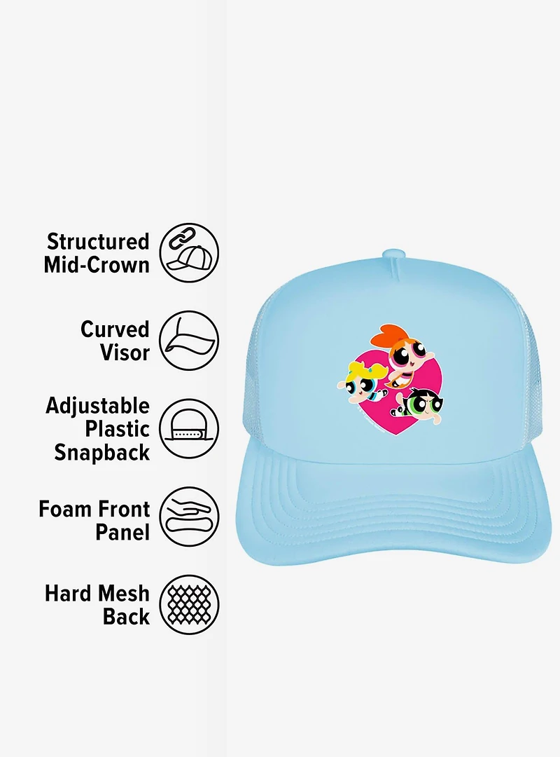 The Powerpuff Girls Heart Foam Trucker Hat