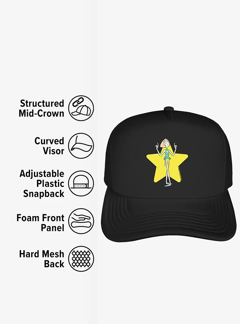 Steven Universe Pearl Star Foam Trucker Hat