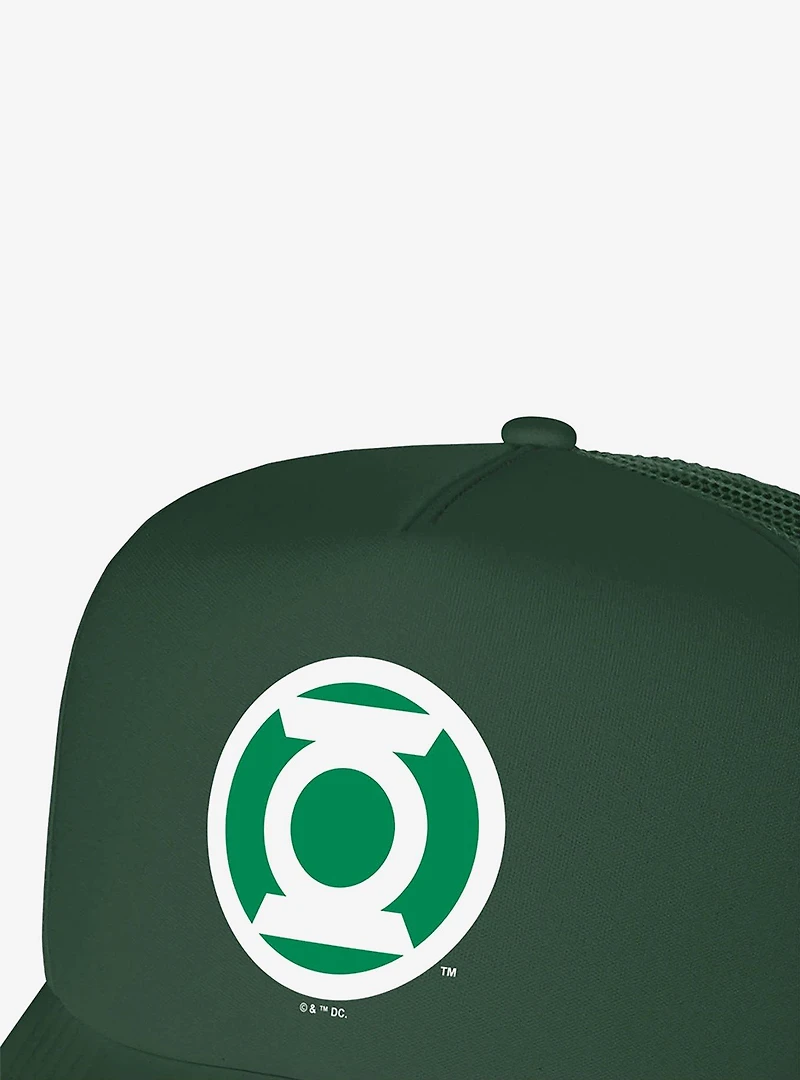 Green Lantern White Logo Foam Trucker Hat