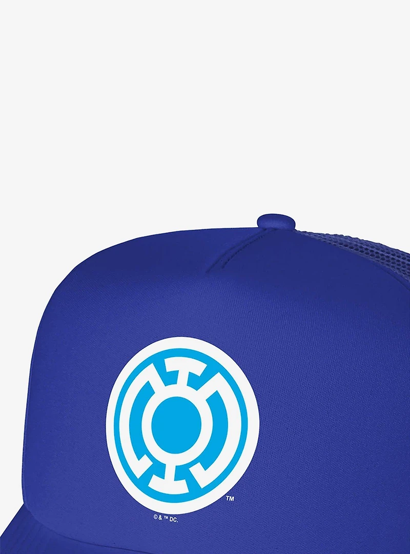 Green Lantern Blackest Night Blue Lantern Foam Trucker Hat