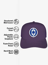 Green Lantern Blackest Night Indigo Lantern Foam Trucker Hat