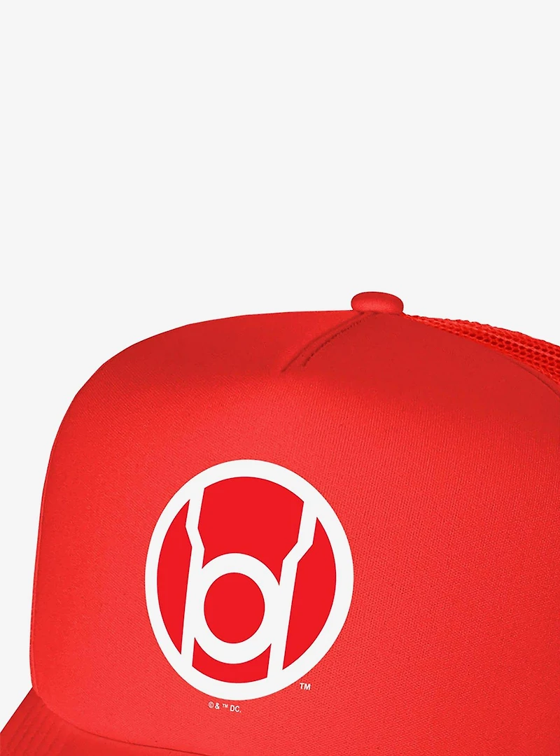 Green Lantern Blackest Night Red Lantern Logo Foam Trucker Hat