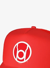 Green Lantern Blackest Night Red Lantern Logo Foam Trucker Hat