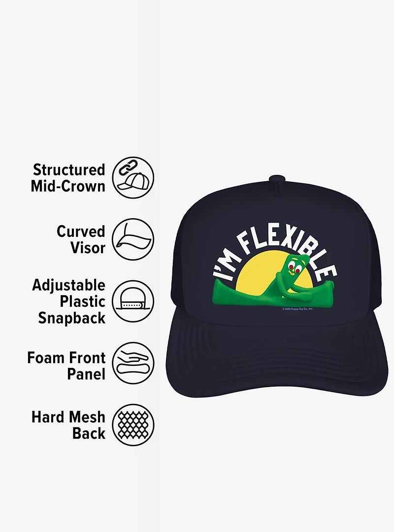 Gumby I'm Flexible Foam Trucker Hat