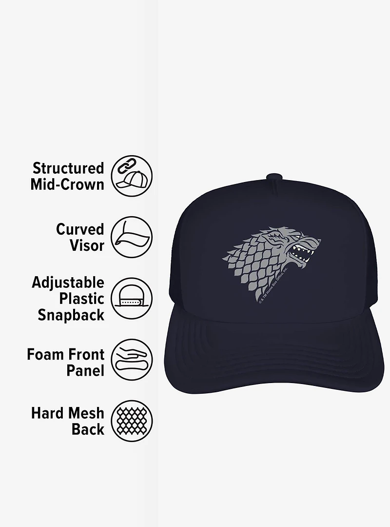 Game Of Thrones Stark Sigil Foam Trucker Hat