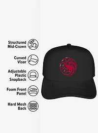 Game Of Thrones Targaryen Sigil Foam Trucker Hat