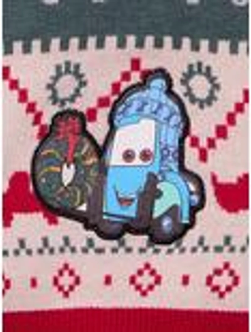 Disney Pixar Cars Lightning McQueen & Mater Holiday Youth Sweater - BoxLunch Exclusive