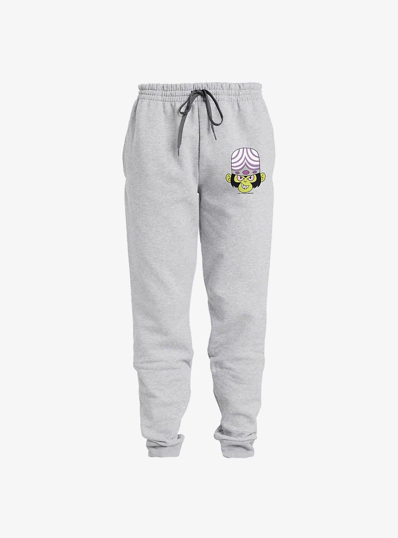 The Powerpuff Girls Mojo Jojo Head Jogger Sweatpants