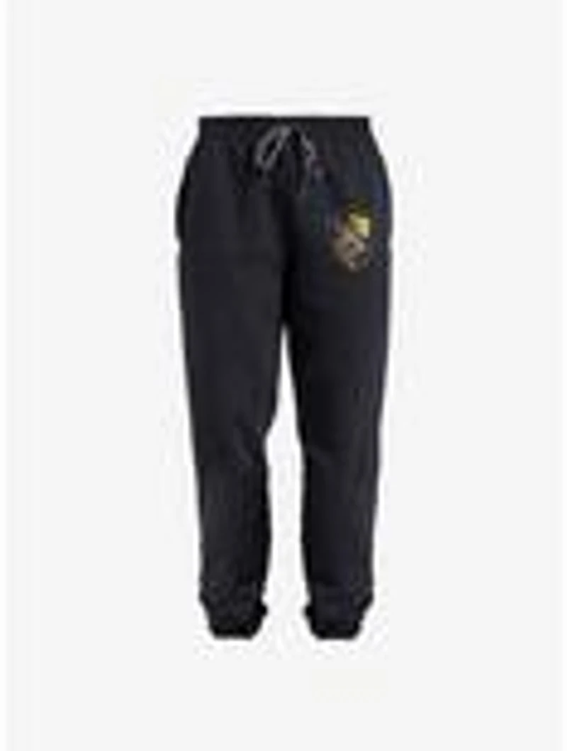 Harry Potter Hufflepuff Plaid Crest Jogger Sweatpants
