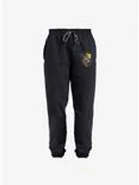 Harry Potter Hufflepuff Plaid Crest Jogger Sweatpants