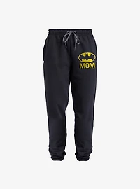 DC Comics Batman Bat Mom Shield Logo Jogger Sweatpants