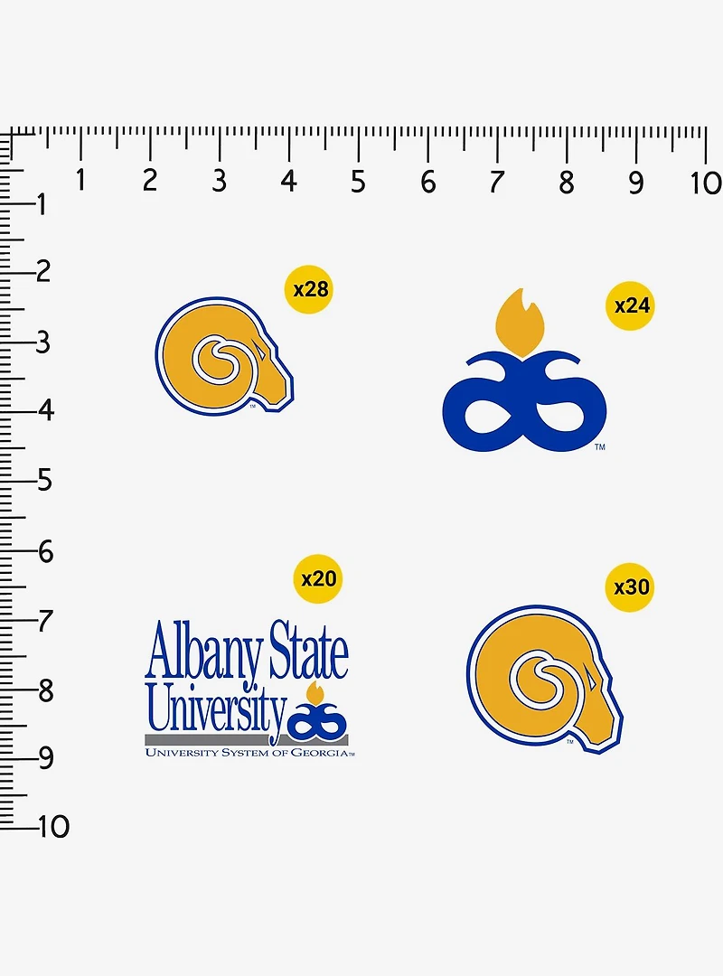 Albany State University 100ct Sticker Pack
