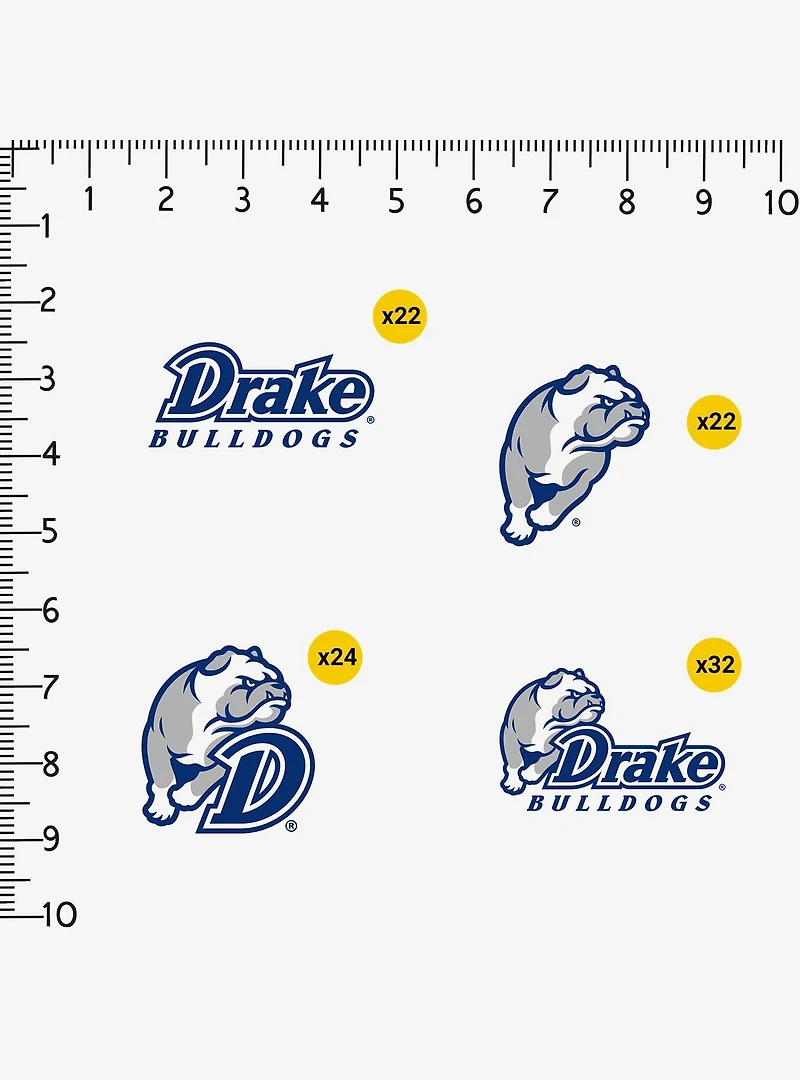 Drake University 100ct Sticker Pack