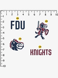 Fairleigh Dickinson University Knights 100ct Sticker Pack