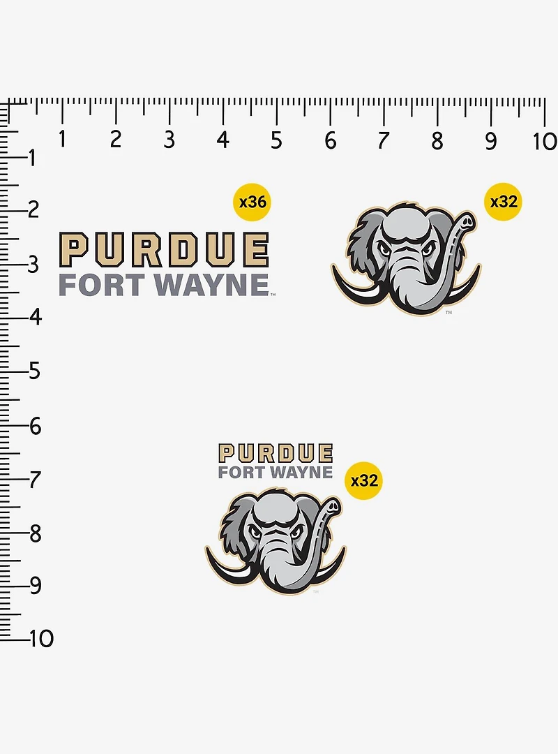 Purdue Fort Wayne 100ct Sticker Pack