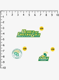 Norfolk State University NSU Green And Gold 100ct Sticker Pack
