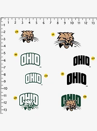 Ohio University 100ct Sticker Pack