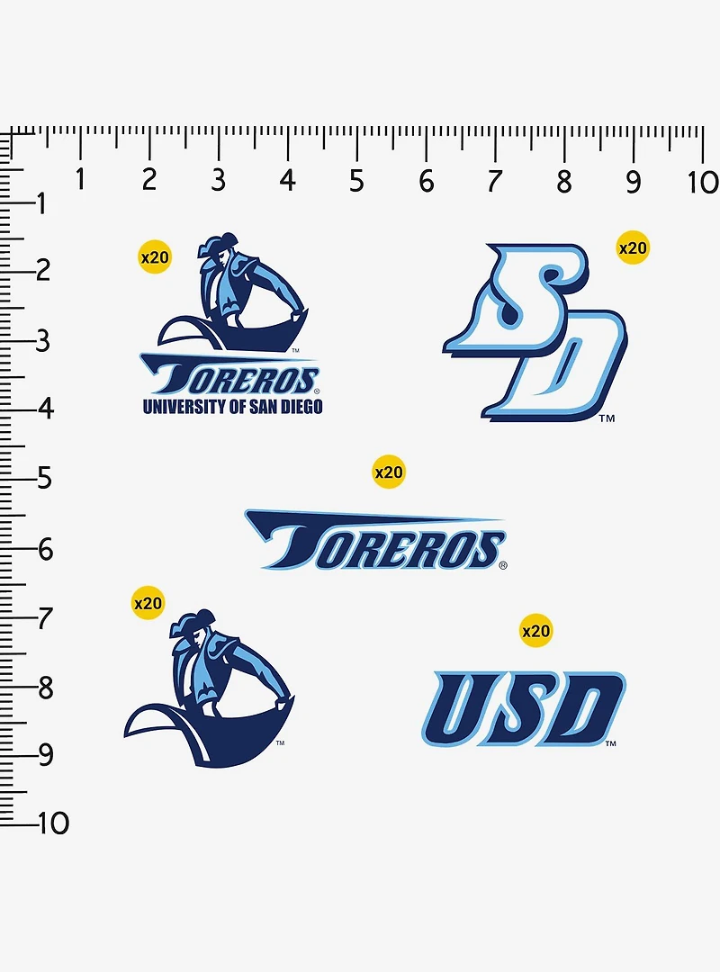 University of San Diego 100ct Sticker Pack