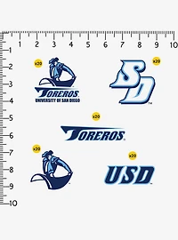 University of San Diego 100ct Sticker Pack