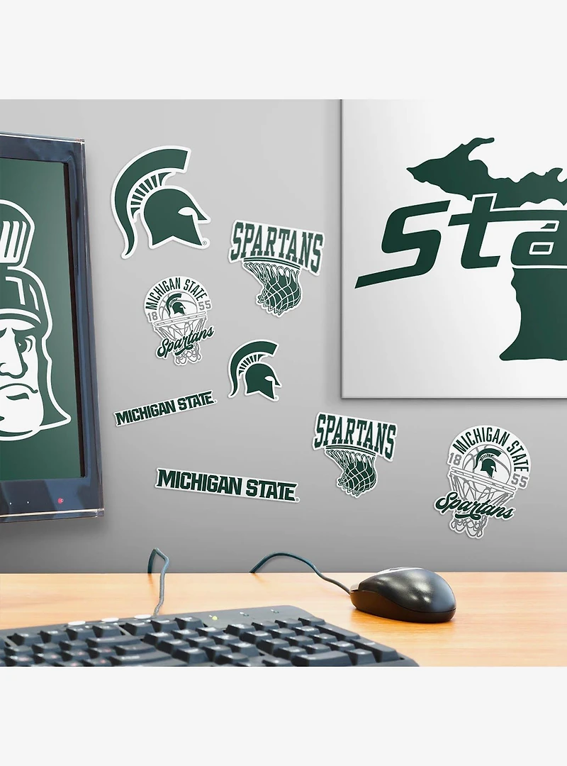 Michigan State University Spartans Basketball 100 Ct Sticker Pack