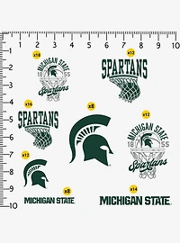 Michigan State University Spartans Basketball 100 Ct Sticker Pack