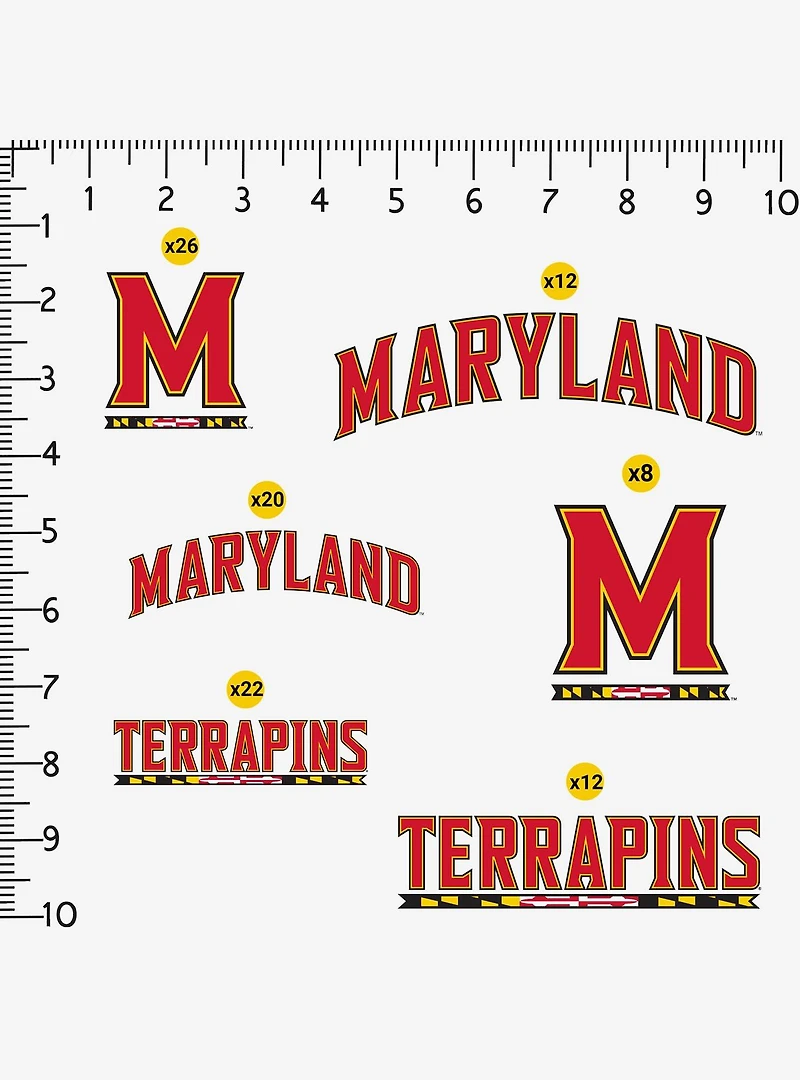 University Of Maryland Terrapins 100 Ct Sticker Pack