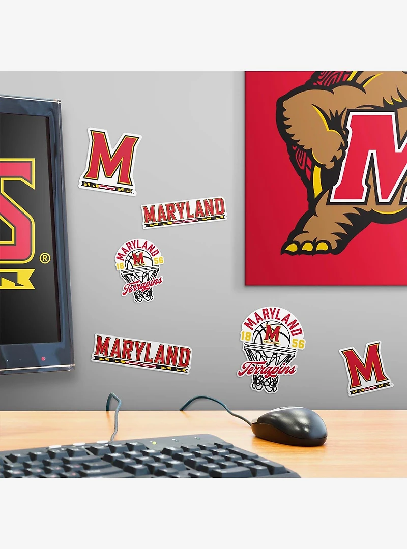 University Of Maryland Terrapins Basketball 100 Ct Sticker Pack