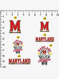 University Of Maryland Terrapins Basketball 100 Ct Sticker Pack