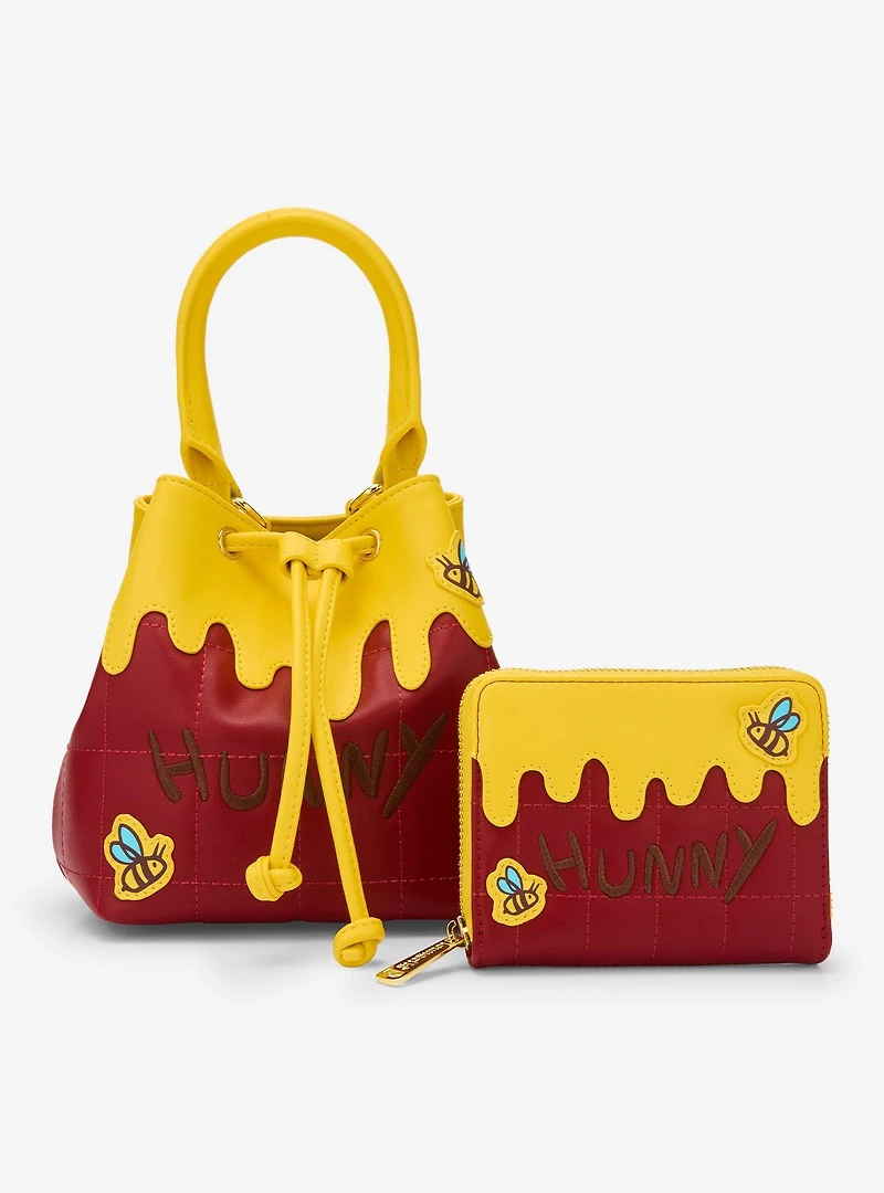 Loungefly Disney Winnie the Pooh Honey Drip Bucket Crossbody Bag