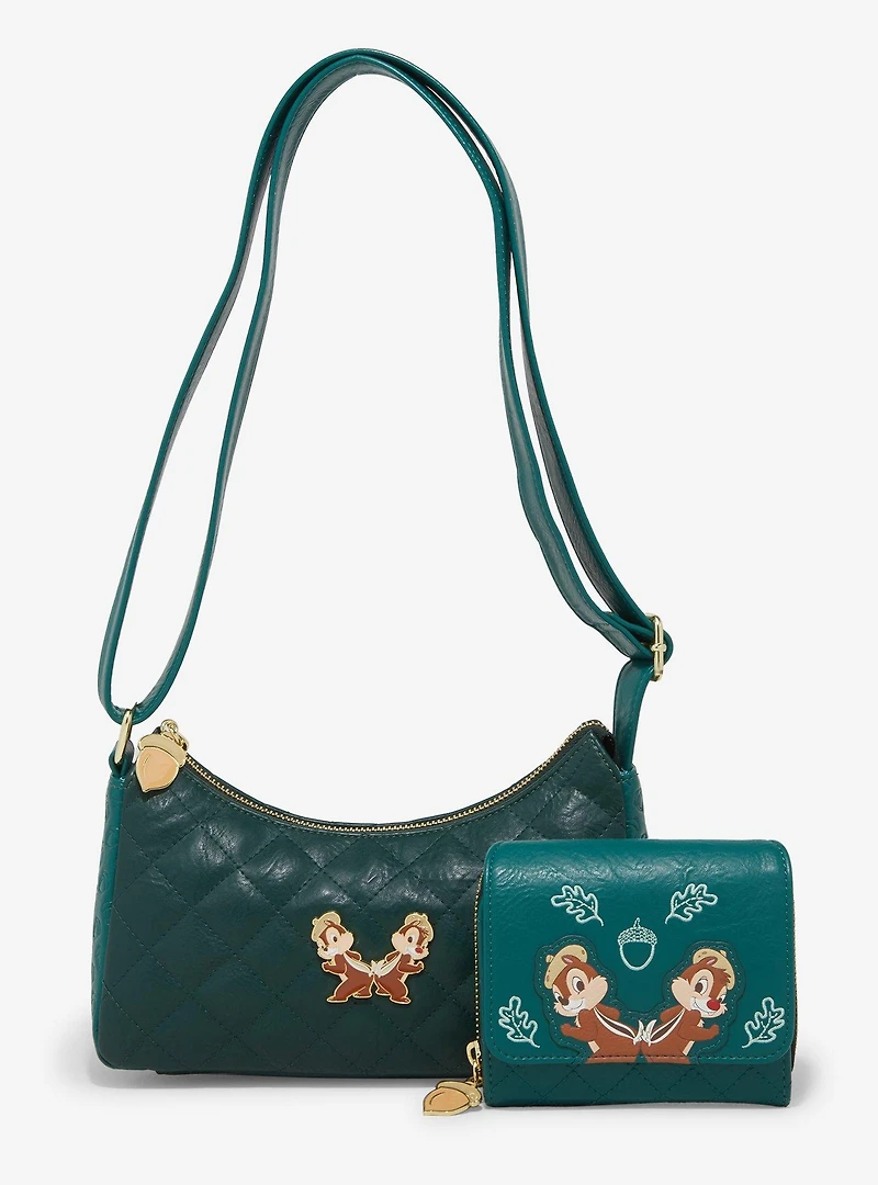 Loungefly Disney Chip & Dale Quilted Shoulder Bag - BoxLunch Exclusive