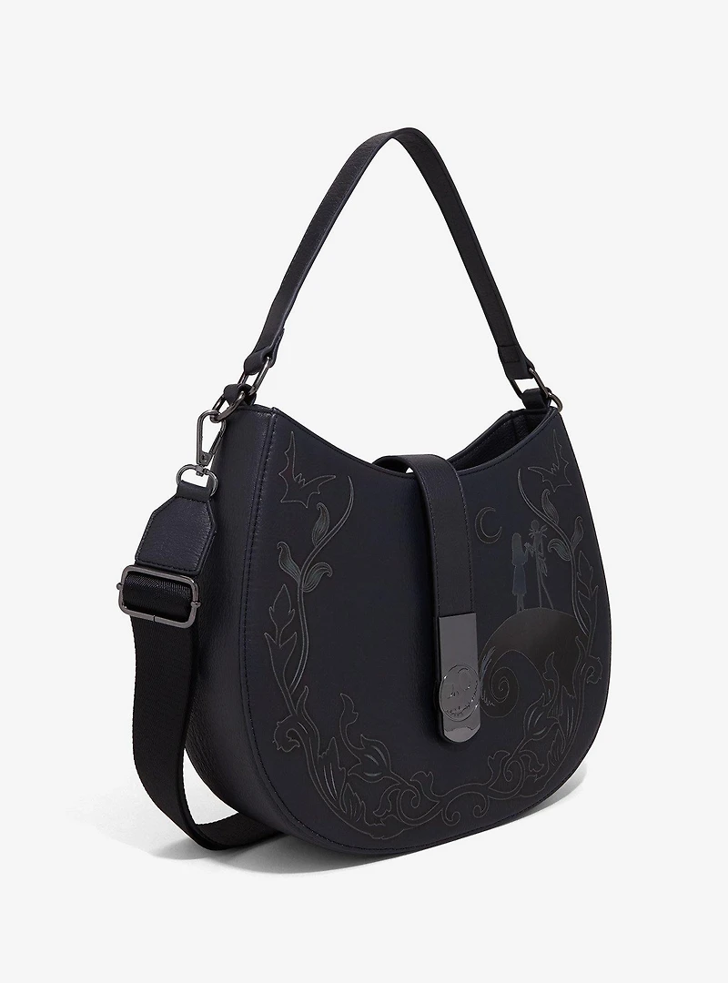 Loungefly Disney The Nightmare Before Christmas Jack & Sally Scene Tonal Handbag - BoxLunch Exclusive