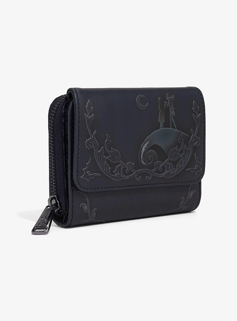 Loungefly Disney The Nightmare Before Christmas Jack & Sally Scene Tonal Wallet - BoxLunch Exclusive