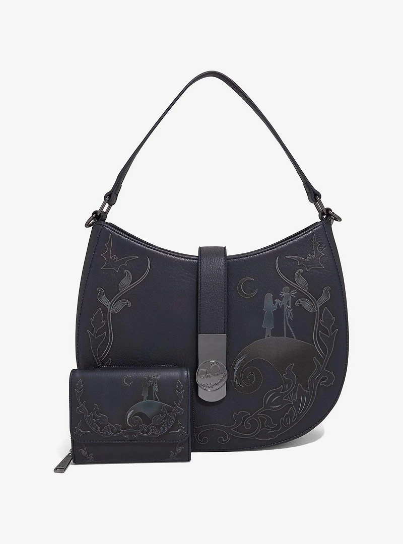 Loungefly Disney The Nightmare Before Christmas Jack & Sally Scene Tonal Wallet - BoxLunch Exclusive
