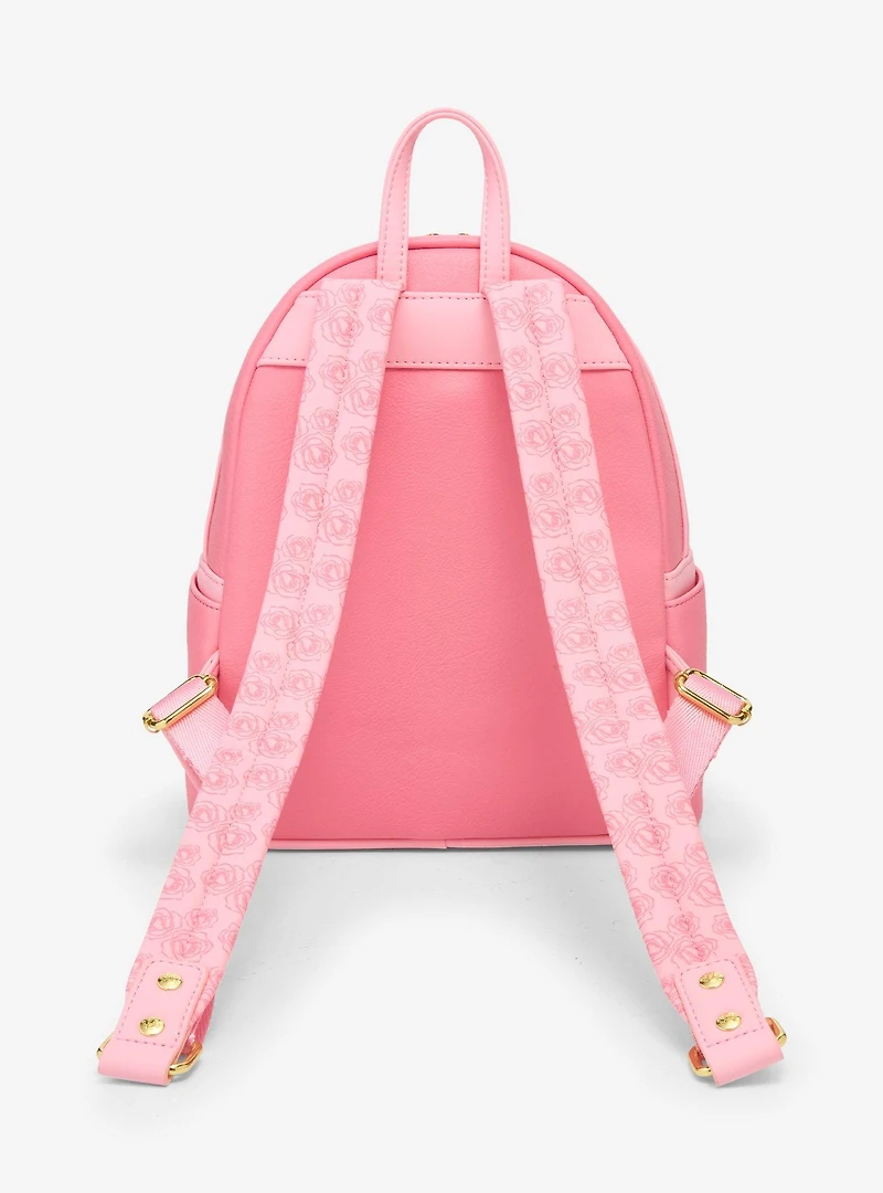 Loungefly Disney Beauty and the Beast Pink Roses Mini Backpack — BoxLunch Exclusive